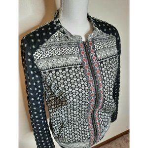 Roxy Women's Medium M Floral Quilted Jacket Coat